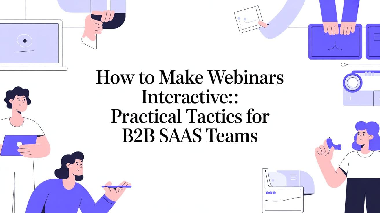 How to Make Webinars Interactive: A Practical Guide for B2B SaaS Marketers