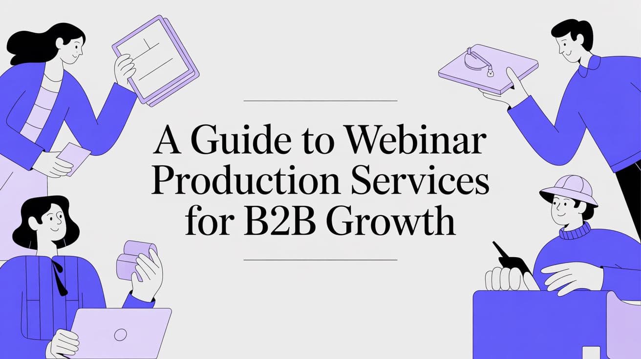 A Guide to Webinar Production Services for B2B SaaS Growth