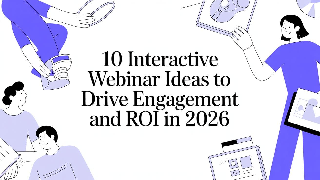 10 Interactive Webinar Ideas to Drive Engagement and ROI in 2026