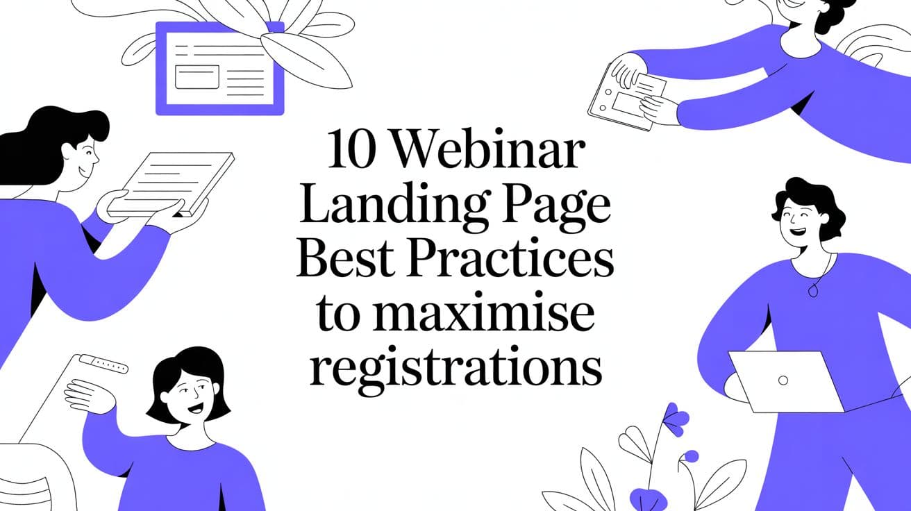 10 Webinar Landing Page Best Practices to Maximise Registrations