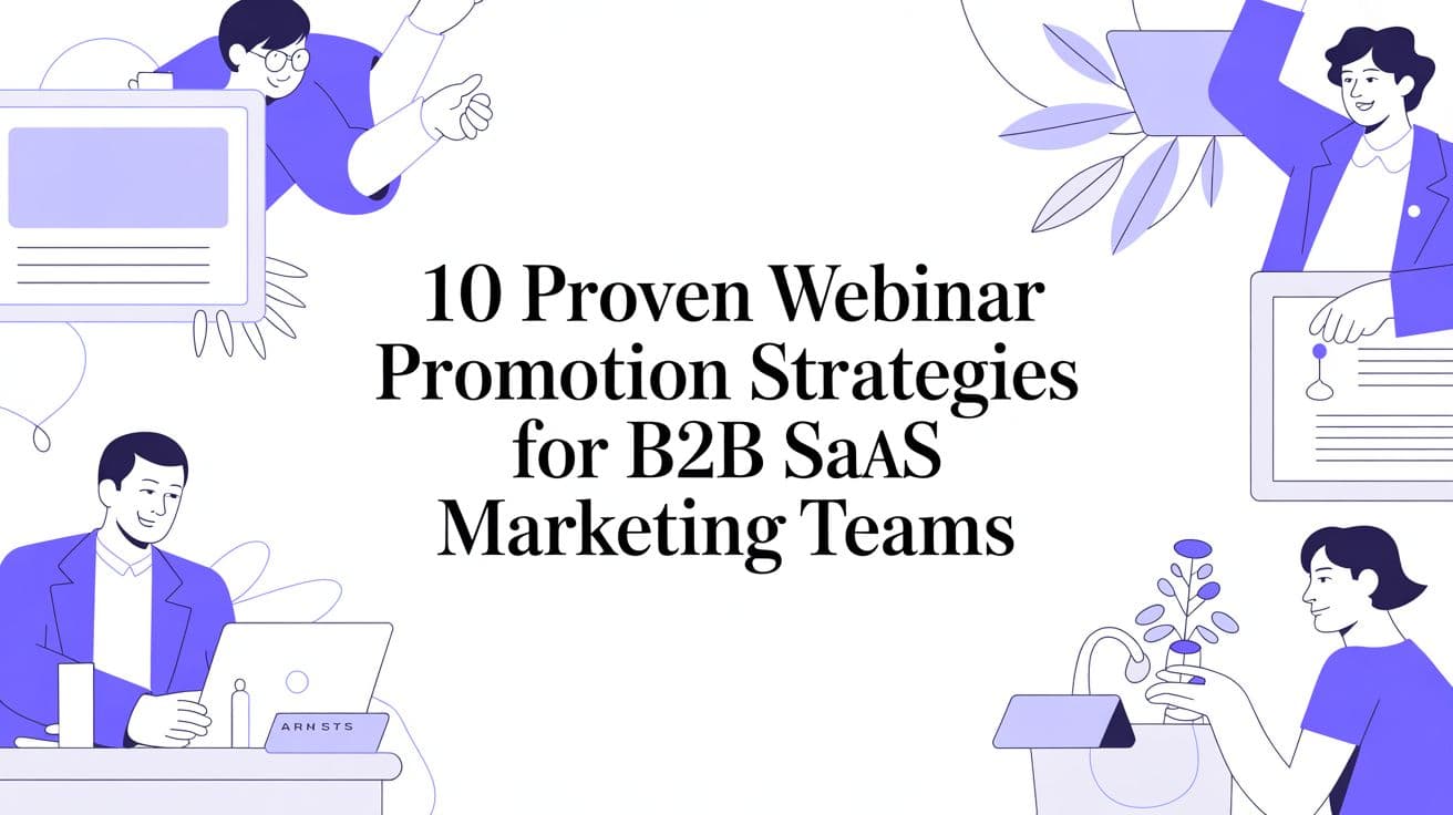 10 Proven Webinar Promotion Strategies for B2B SaaS Marketing Teams