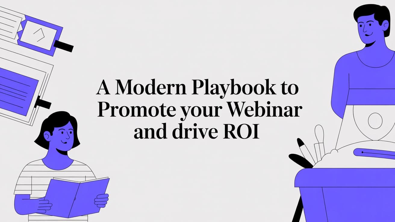 A Modern Playbook to Promote Your Webinar and Drive ROI