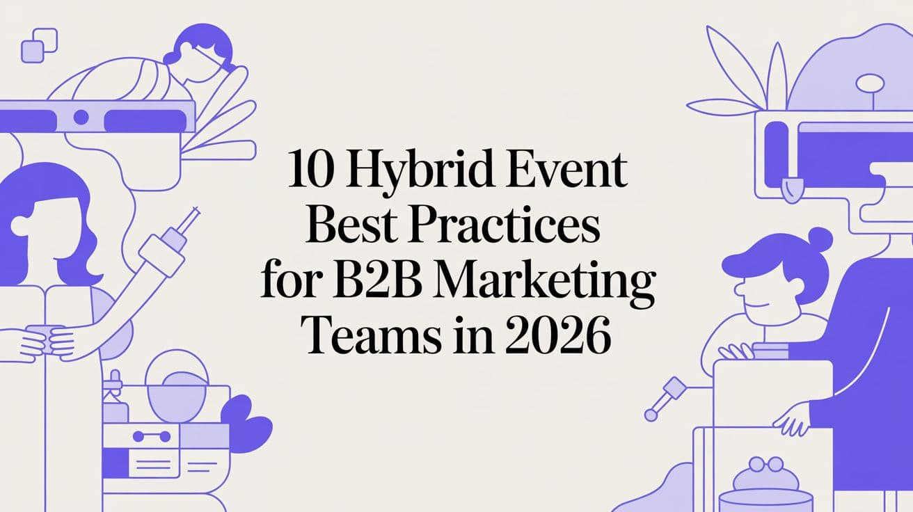 10 Hybrid Event Best Practices for B2B Marketing Teams in 2026