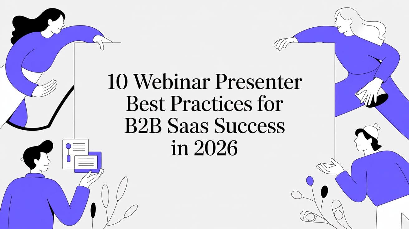 10 Webinar Presenter Best Practices for B2B SaaS Success in 2026