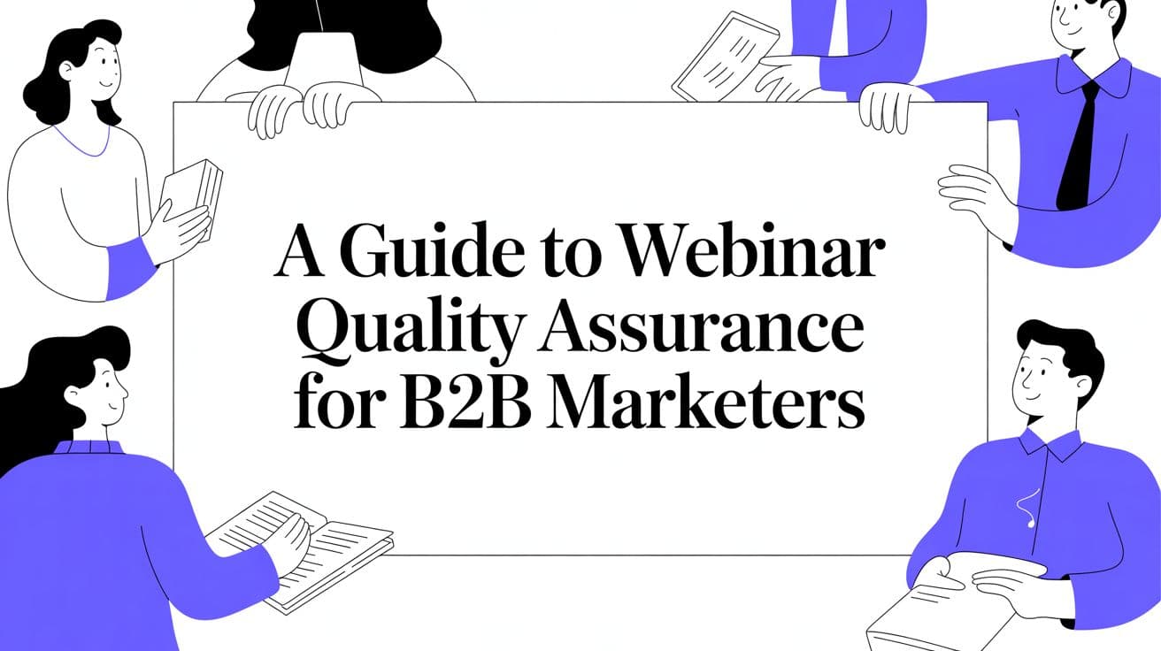 A Guide to Webinar Quality Assurance for B2B SaaS Marketers